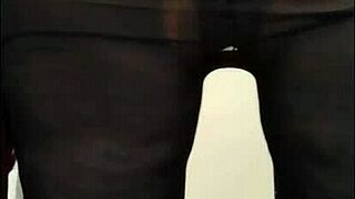 Stepmom flashing see-through pants outdoors! 😈👀