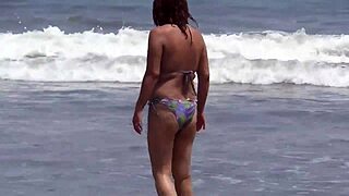 At the beach I lose it masturbating over stepson's throbbing huge cock! 🏖️🍆🔥