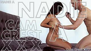 Cam crest sprays cum over nadie's sweet juicy ass in free session