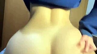 big ass college babe's reverse cowgirl shakes dorm room walls