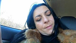 risky outdoor housewife milf deepthroats huge cocks gets cum facials swallows in lingerie compilation