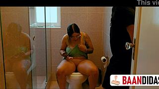 Big tits Colombian stepsis cheats on boyfriend with dirty spanking taboo