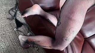 lingerie brunette teases pov anal pound with deepthroat creampie hint