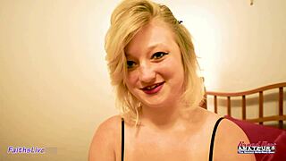 i'm the cute busty coed getting pussy and ass pounded with jizz facial