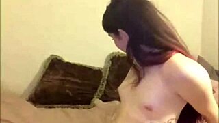 what if a shemale teen sneaks in to deepthroat her lover's throbbing cock on cam?