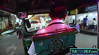 Tiny Filipina Blonde Milf Bent Over for Pickup Doggystyle Pound