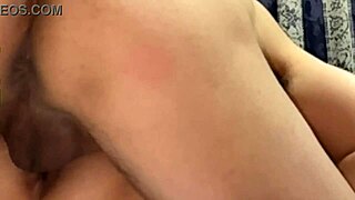 Virgin's shaved pussy creampie closeup 282 days post deflowering