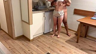 i kissed my stepsister in kitchen then fucked her big ass doggy style 😏