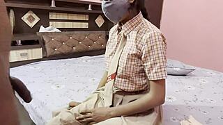 young desi schoolgirl from indian village rides big cock in viral hardcore clip