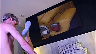 cute latina small tits takes mmf threesome pov with cumshot end