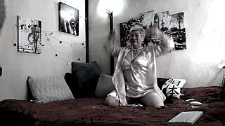 Depraved Mature Bitch Aimee Fucks Bald Orangutan-Husband For Pleasure