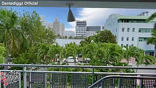 Bubble butt ebony baddie Bella creams drippin wet on BBC cowgirl before party quickie preview