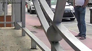 helena price lifts skirt flashing hairy milf pussy outdoors voyeur style