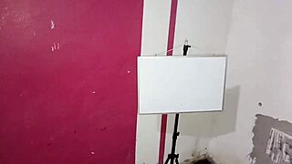 street painter sees my ass, gets horny and turns me into his wet pussy slut