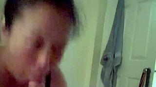 korean milf slurps husband's throbbing bwc in steamy pov closeup