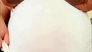 Exotic Pregnant Arab's Swollen Belly Hides Milky Tits Ready to Burst Suggestively