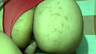 Sexy Brunette Wife Gives Doggystyle Pussy to Husband on Bed