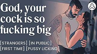 biker stranger rams monster cock deep in wet pussy public pounding