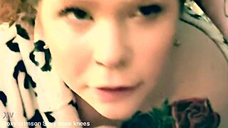 smiling redhead milf chokes on daddy's cock gagging cumshots everywhere