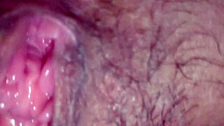 shaved tight wet pussy gets fucked deep until creampie orgasm explosion