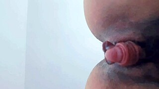 Huge Sperm Load Drips From Ass Down To Milf Pussy!