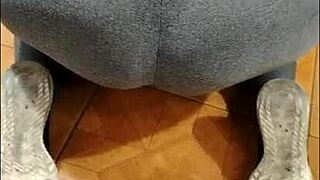 Step mom cleans dresser in see through leggings what do you think