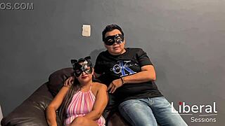 Cuckold Wife Bound and Gangbanged by Two Singles