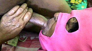 so this big young nephew's penis gets sucked by mature desi aunty then her pussy drilled