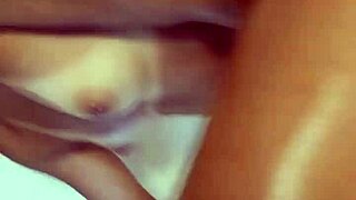 guy fucks petite wife's shaved ass pussy doggystyle in shower cumshot