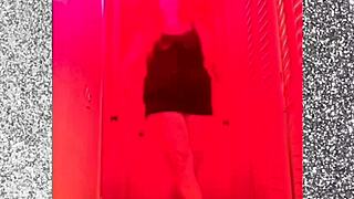 Blonde BBW Goddess Dances in Heels Flaunting Legs and Mature Curves