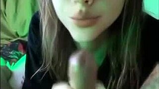 hey check this blonde teen sucking small cock close up in forest on snapchat outdoor cumshot