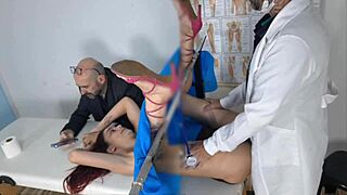 hey cuckold wanna see your wife get fucked hard by the gyno behind your back?