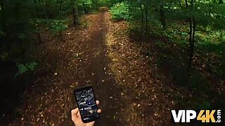 Crazy Hiker Girl Picks Up Old Man And Fucks Hard In Forest Outdoor Pussy Pounding