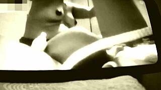 Asian babe ironing naked on live cam for viewers