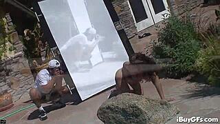 holly west comes over to tease with her sexy teen body.