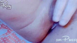 Amateur Asian Girlfriend Fingers Pussy in Close-Up Masturbation