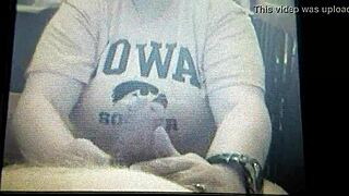 Bbw wife gives sloppy homemade blowjob on camera