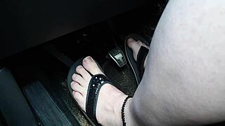 Chubby bear gets naughty in homemade foot fetish video