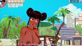 Amateur beauty Charlotte's first gaming session ends in steamy action