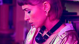 Bia Romanxxx's kinky high heels and ball gag play