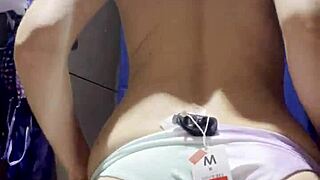 Hidden Camera in a Department Store Fitting Room