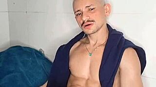 brendo vilhena relieving himself hard on the bed