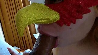 Amateur bride gets bound and takes a deepthroat BJ