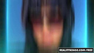 Seth Gamble soaks Veronica Lemos in cum