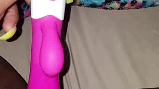 She says, Watch my wet hairy pussy toy die while I masturbate up close.